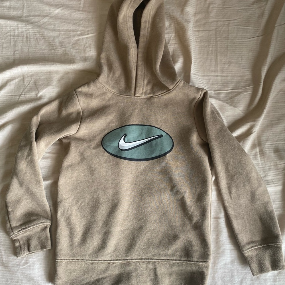 Nike Tan Hoodie with Logo